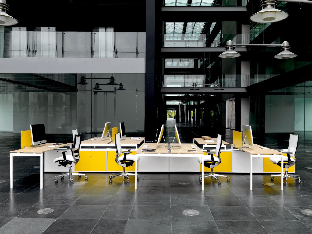 Yellow workspace