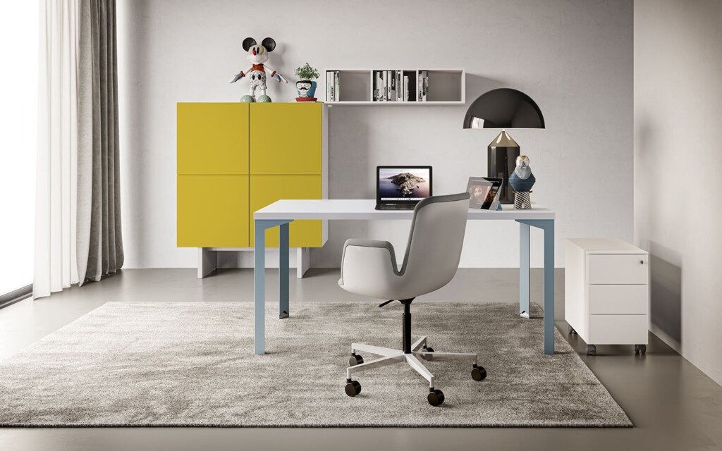 modern office desk and chair