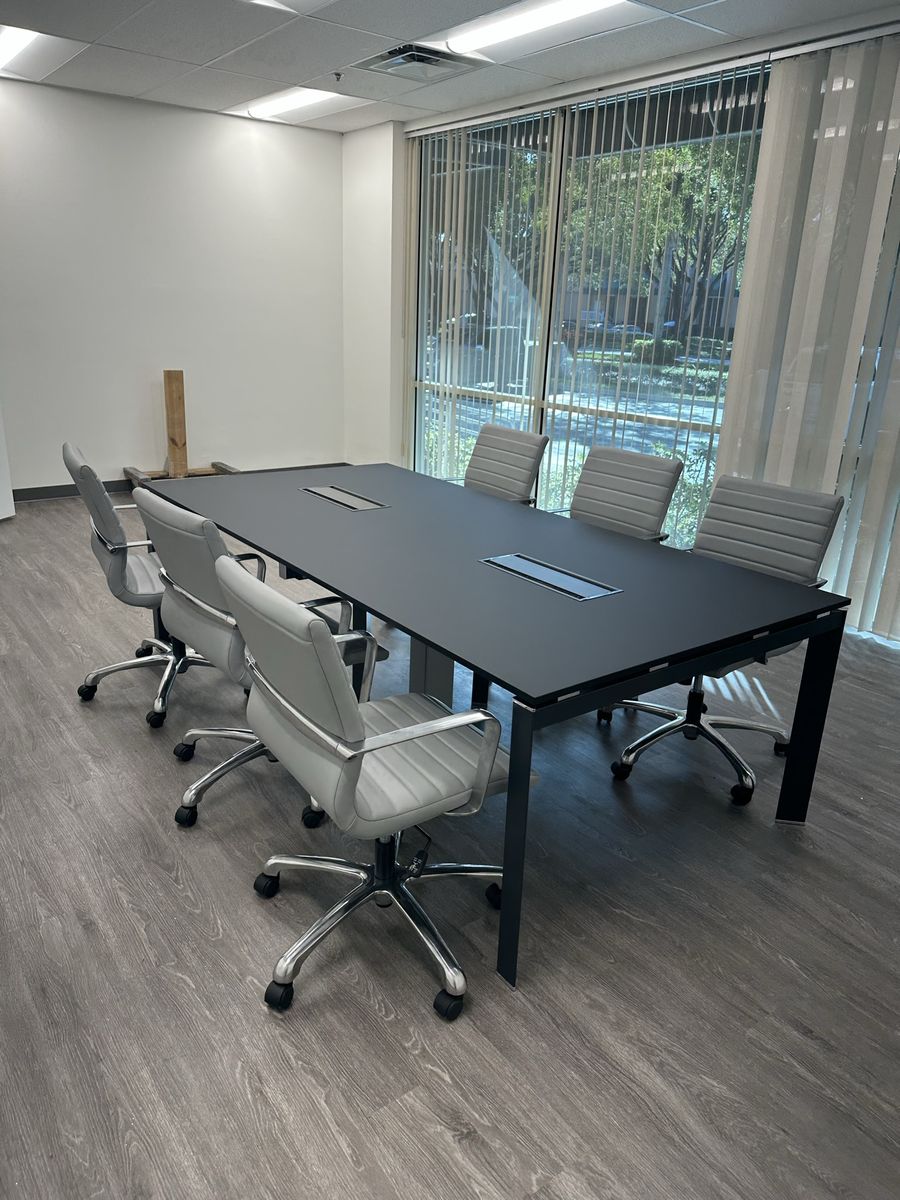 Entity conference table, black